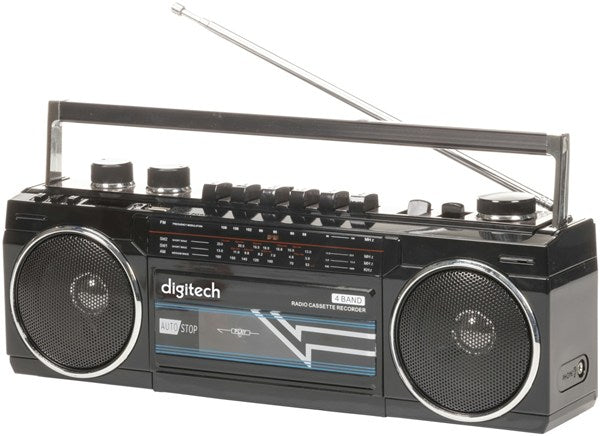 CS2443 BoomBox w/Cassette, Radio, BlueTooth