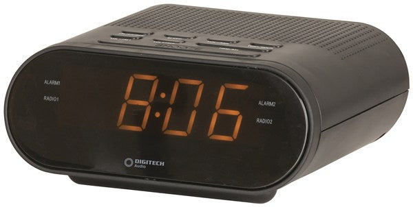 LED Clock with AM/FM Radio