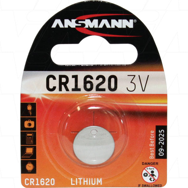 Ansmann CR1620 3V Lithium Battery