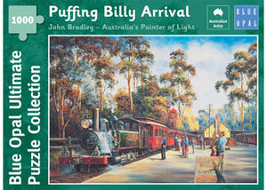 John Bradley Puffing Billy Arrival 1000 piece Jigsaw